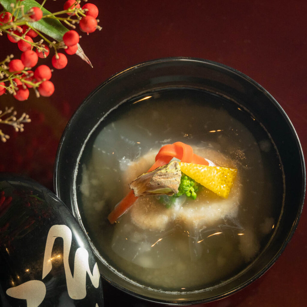 椀物 蓮根豆冨 贅沢会席 海峯魯