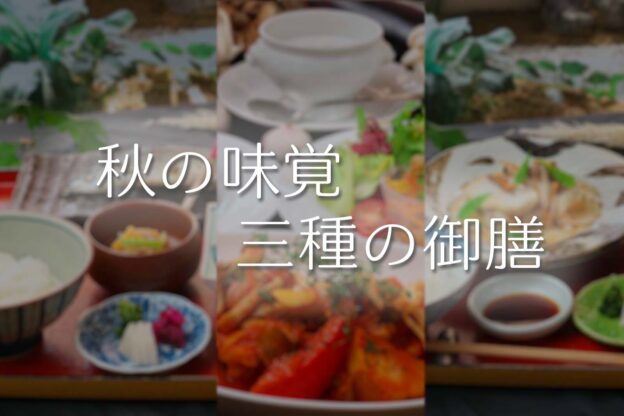 秋の味覚 三種の御膳