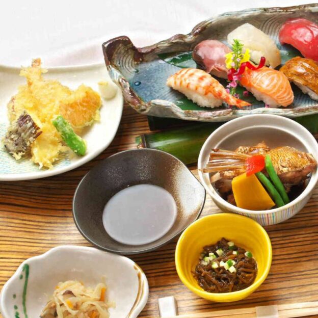 寿司と天ぷら御膳