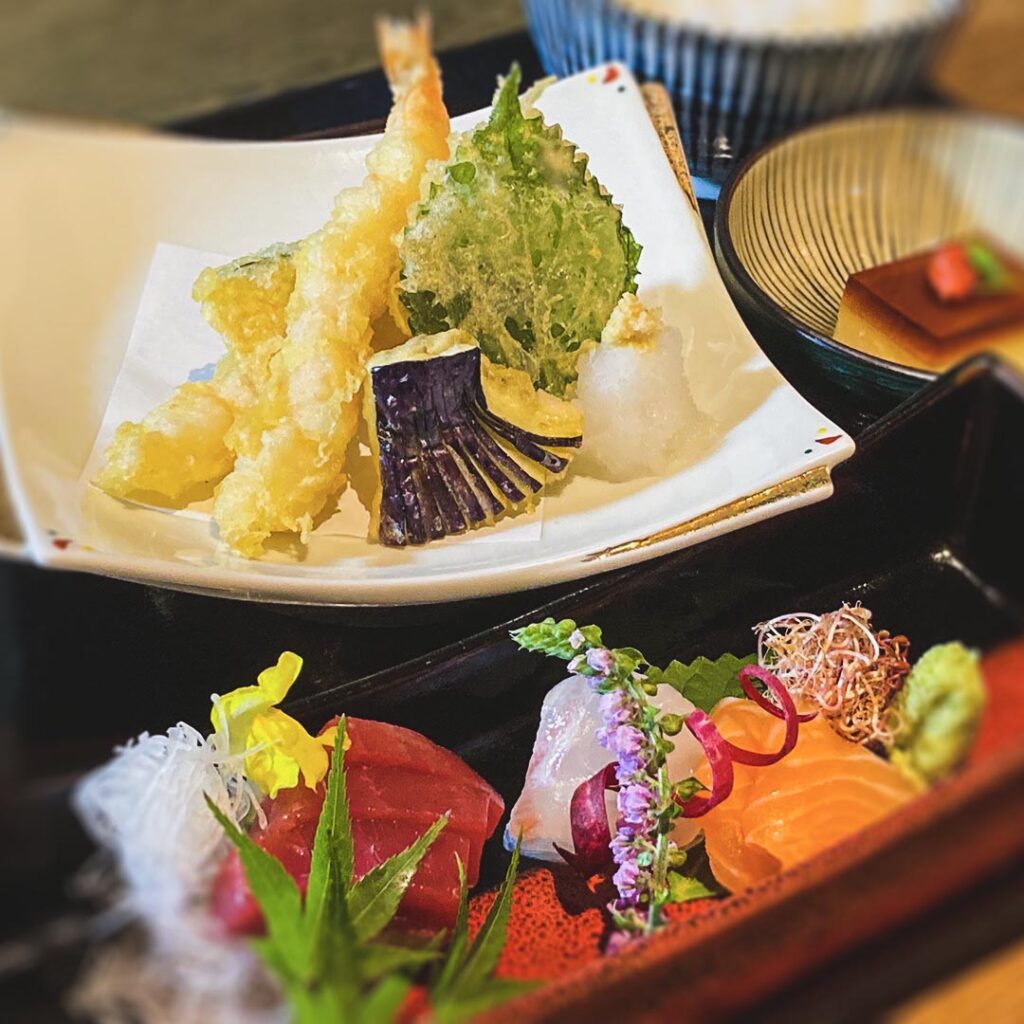 天ぷらとお造り御膳